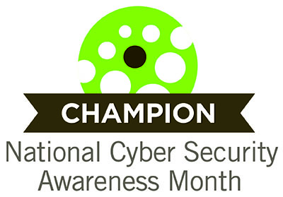 Cybersecurity awareness month logo NSCAM